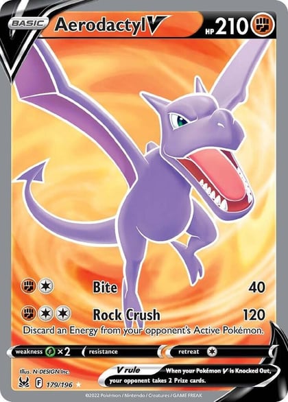 Aerodactyl V (Full Art), SWSH11: Lost Origin 179/196