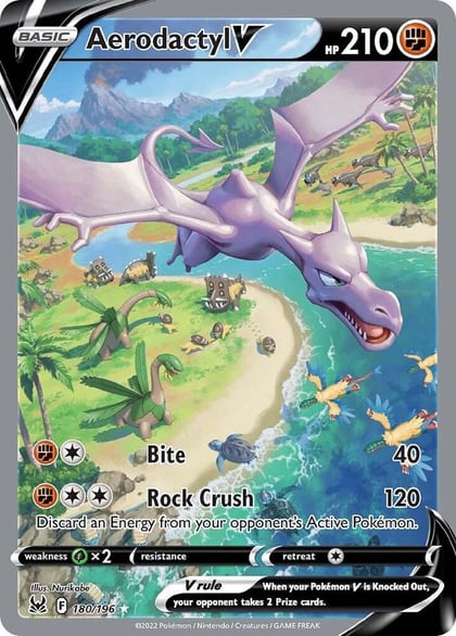 Aerodactyl V (Alternate Full Art), SWSH11: Lost Origin 180/196