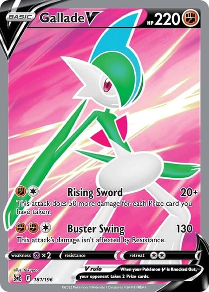 Gallade V (Full Art), SWSH11: Lost Origin 181/196