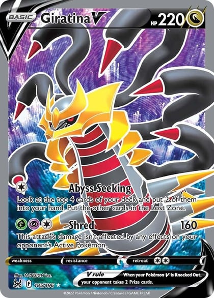 Giratina V (Full Art), SWSH11: Lost Origin 185/196