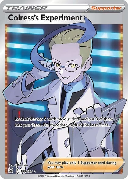 Colress's Experiment (Full Art), SWSH11: Lost Origin 190/196