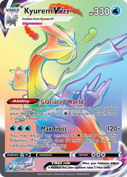 Kyurem VMAX (Secret), SWSH11: Lost Origin 197/196