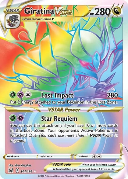 Giratina VSTAR (201) (Secret), SWSH11: Lost Origin 201/196