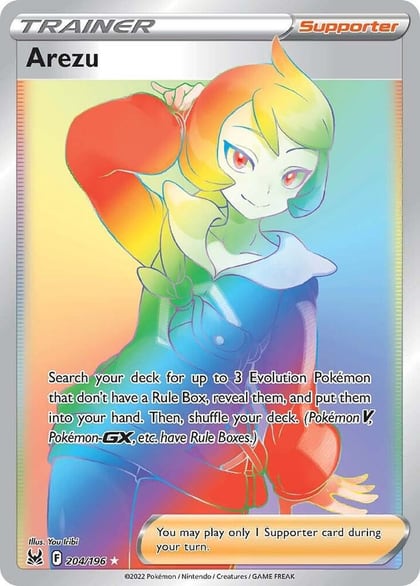 Arezu (Secret), SWSH11: Lost Origin 204/196