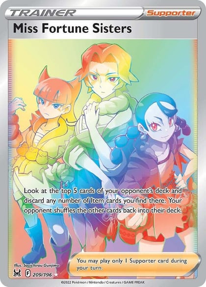 Miss Fortune Sisters (Secret), SWSH11: Lost Origin 209/196