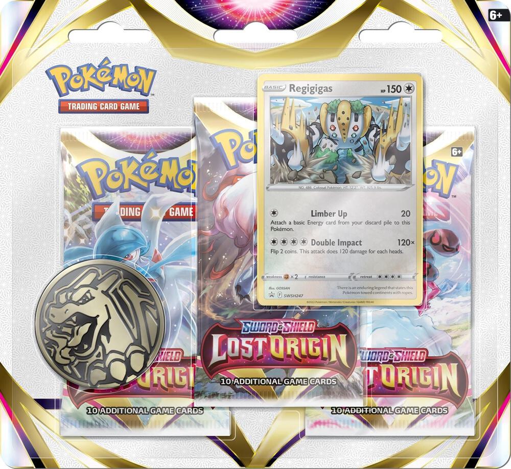 Lost Origin 3 Pack Blister [Regigigas], SWSH11: Lost Origin P277329