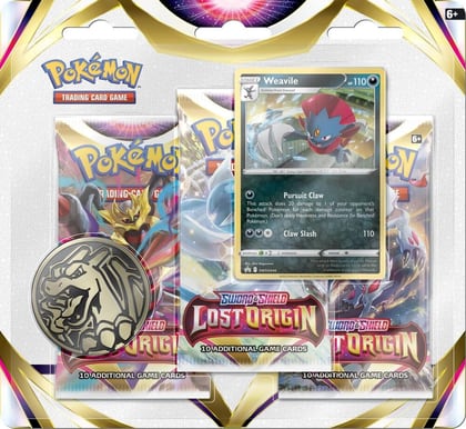 Lost Origin 3 Pack Blister [Weavile], SWSH11: Lost Origin P277330