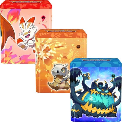 Pokemon Stacking Tins: Fighting-Fire-Darkness [Set of 3], SWSH11: Lost Origin P282406