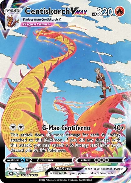 Centiskorch VMAX, SWSH11: Lost Origin Trainer Gallery TG15/TG30