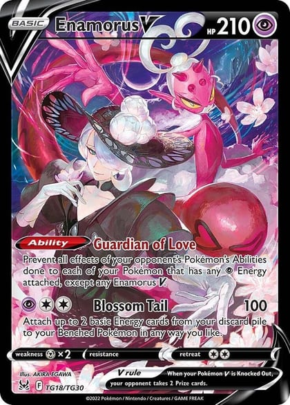 Enamorus V, SWSH11: Lost Origin Trainer Gallery TG18/TG30