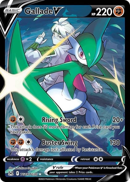 Gallade V, SWSH11: Lost Origin Trainer Gallery TG19/TG30