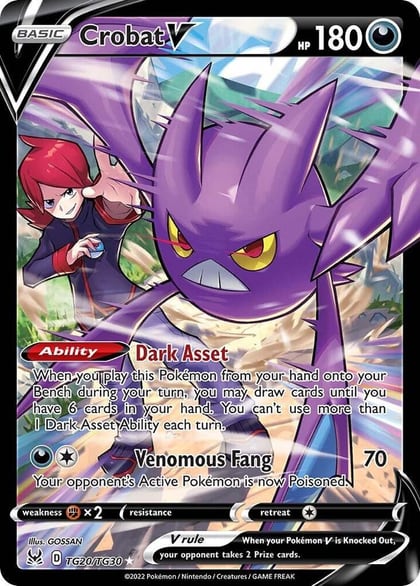 Crobat V, SWSH11: Lost Origin Trainer Gallery TG20/TG30