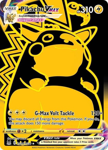 Pikachu VMAX (Secret), SWSH11: Lost Origin Trainer Gallery TG29/TG30