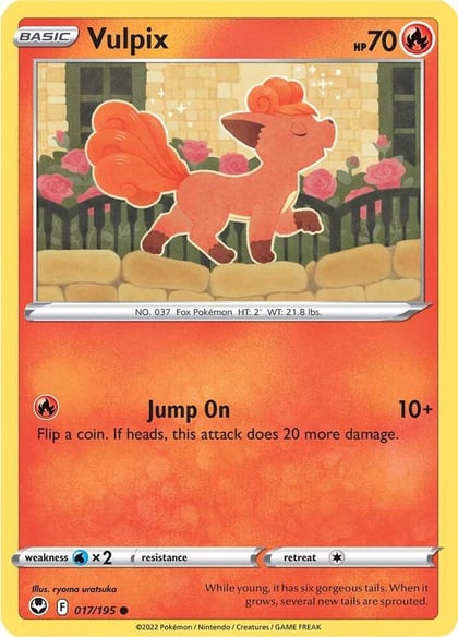 Vulpix, SWSH12: Silver Tempest 017/195