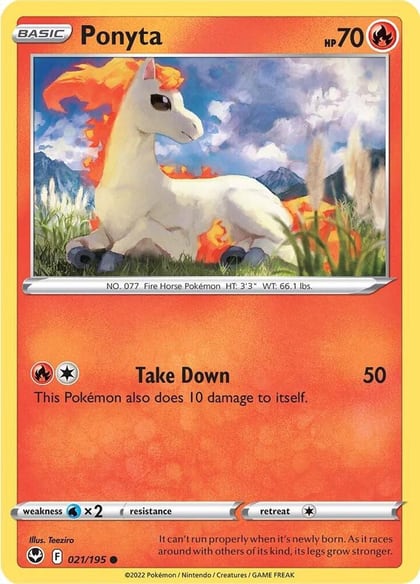 Ponyta, SWSH12: Silver Tempest 021/195