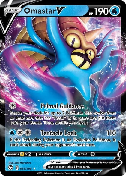 Omastar V, SWSH12: Silver Tempest 035/195