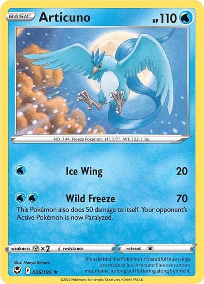 Articuno, SWSH12: Silver Tempest 036/195
