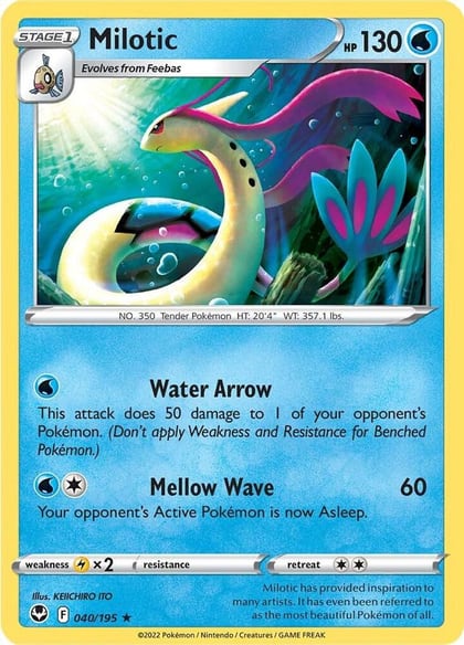 Milotic, SWSH12: Silver Tempest 040/195