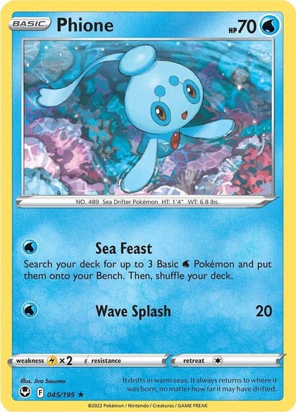 Phione, SWSH12: Silver Tempest 045/195