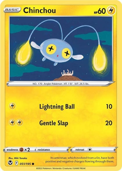 Chinchou, SWSH12: Silver Tempest 051/195