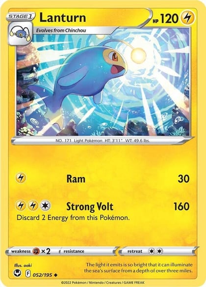 Lanturn, SWSH12: Silver Tempest 052/195