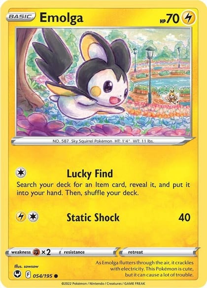 Emolga, SWSH12: Silver Tempest 054/195
