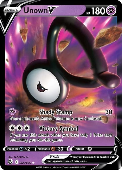 Unown V, SWSH12: Silver Tempest 065/195