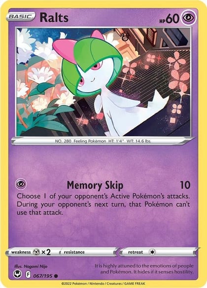 Ralts, SWSH12: Silver Tempest 067/195