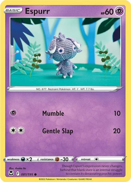 Espurr, SWSH12: Silver Tempest 081/195
