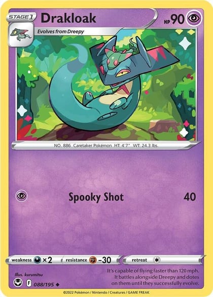 Drakloak, SWSH12: Silver Tempest 088/195