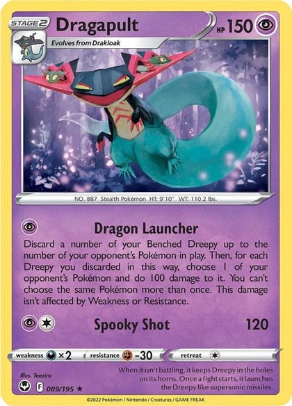 Dragapult, SWSH12: Silver Tempest 089/195