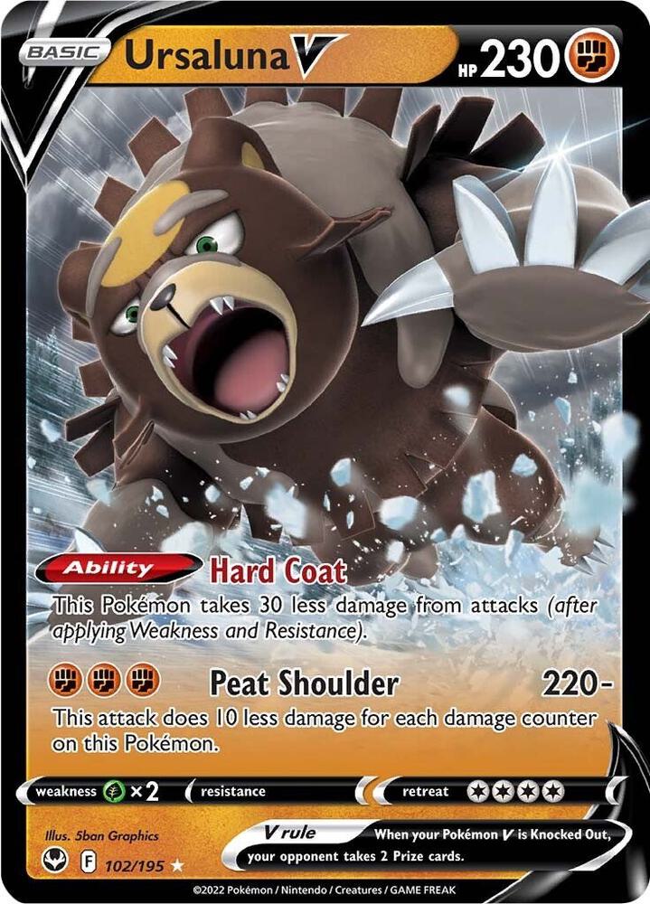 Ursaluna V, SWSH12: Silver Tempest 102/195