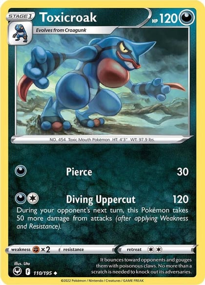 Toxicroak, SWSH12: Silver Tempest 110/195