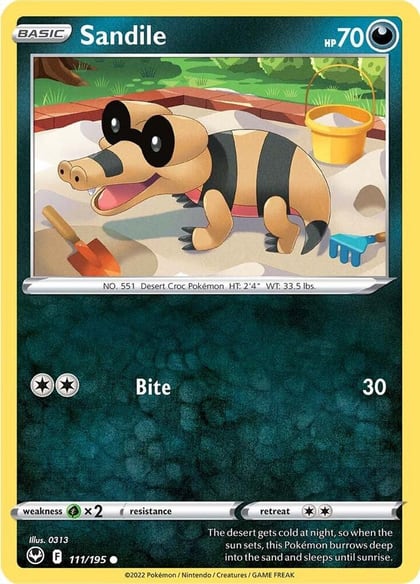 Sandile, SWSH12: Silver Tempest 111/195