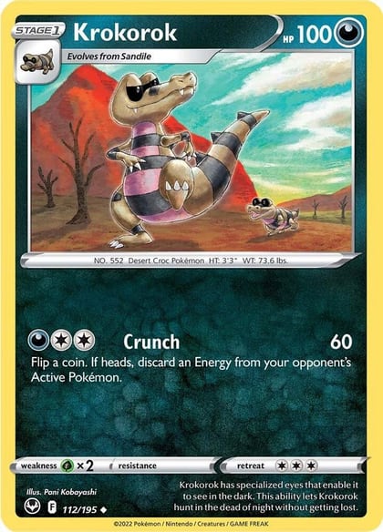Krokorok, SWSH12: Silver Tempest 112/195