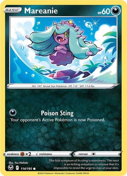 Mareanie, SWSH12: Silver Tempest 114/195