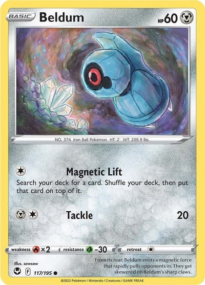 Beldum, SWSH12: Silver Tempest 117/195