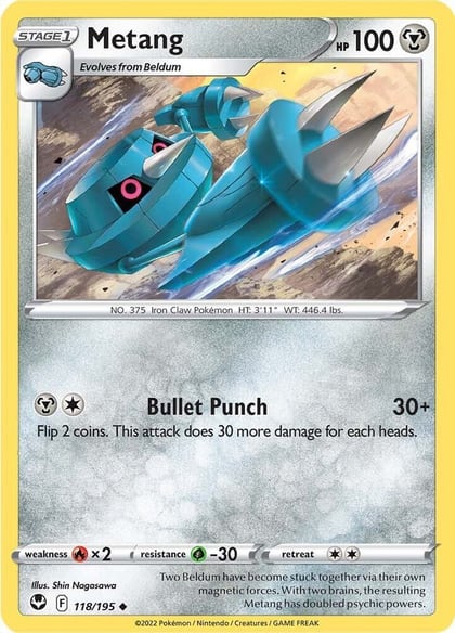 Metang, SWSH12: Silver Tempest 118/195