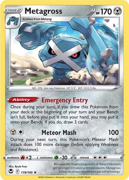 Metagross, SWSH12: Silver Tempest 119/195