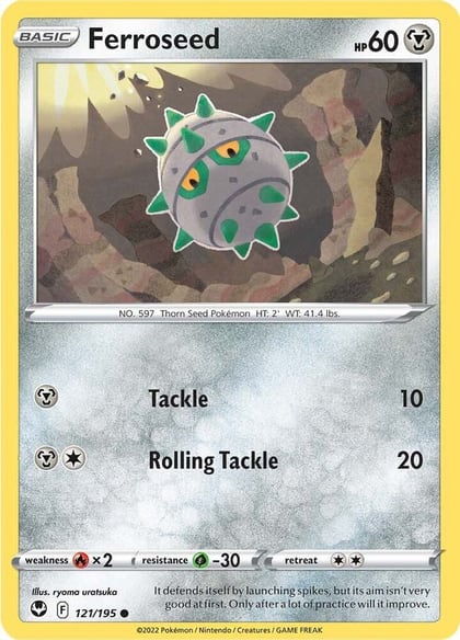 Ferroseed, SWSH12: Silver Tempest 121/195