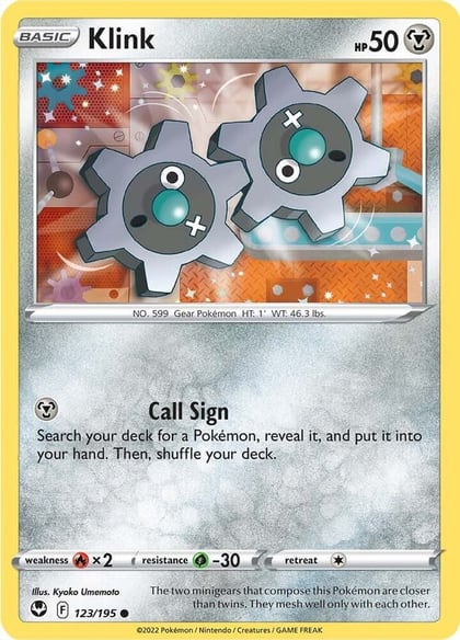 Klink, SWSH12: Silver Tempest 123/195