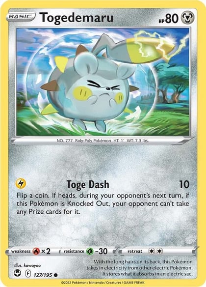 Togedemaru, SWSH12: Silver Tempest 127/195