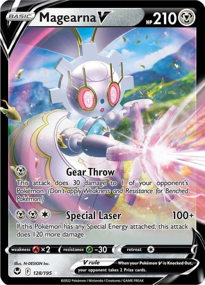 Magearna V, SWSH12: Silver Tempest 128/195