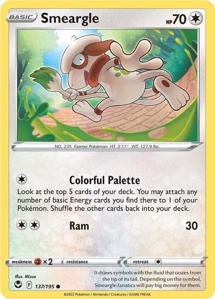 Smeargle, SWSH12: Silver Tempest 137/195