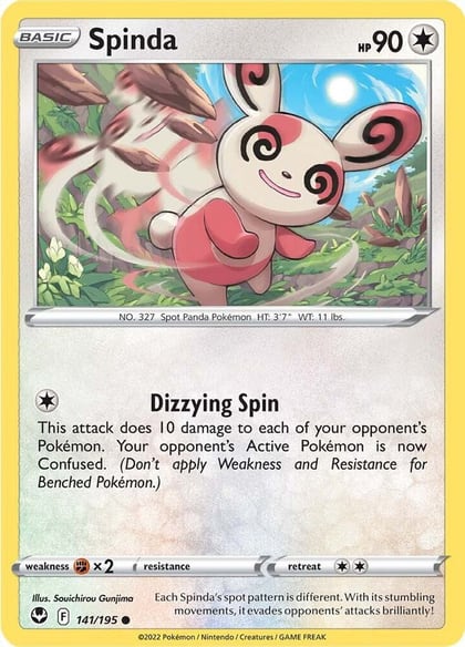 Spinda, SWSH12: Silver Tempest 141/195