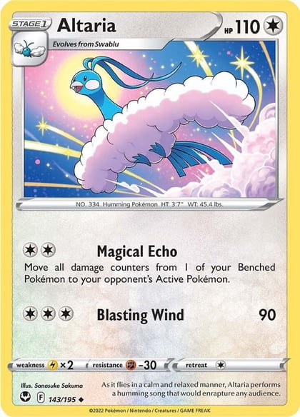 Altaria, SWSH12: Silver Tempest 143/195