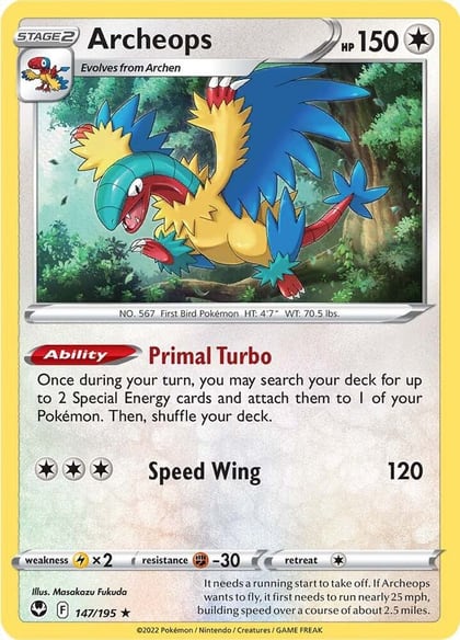 Archeops, SWSH12: Silver Tempest 147/195