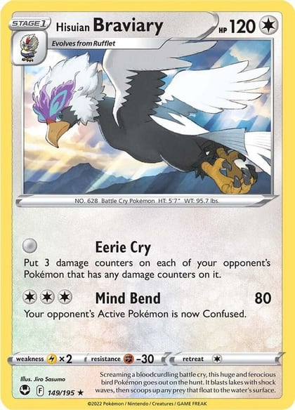 Hisuian Braviary, SWSH12: Silver Tempest 149/195