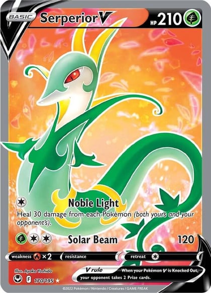 Serperior V (Full Art), SWSH12: Silver Tempest 170/195