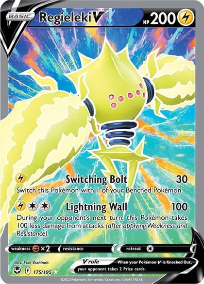 Regieleki V (Full Art), SWSH12: Silver Tempest 175/195